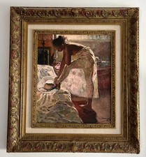 Tableau Ancien Huile Portrait