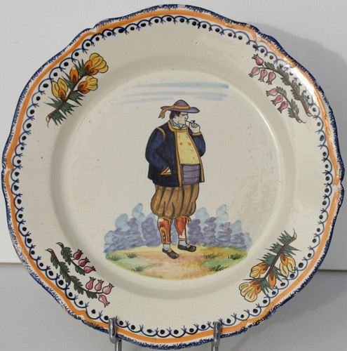 Assiette ancienne faience - assiette,