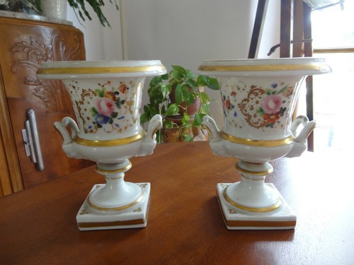 Ancienne paire vases - paire, de
