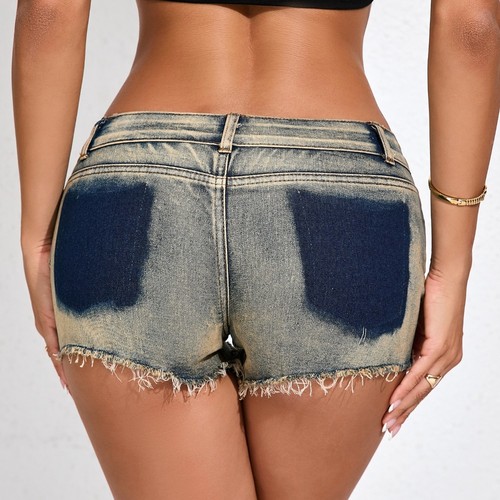 Shorts jean ripped pour - en,