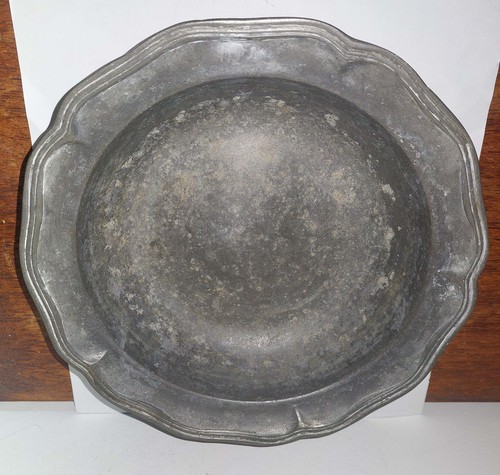 Plat ancien poincon etain - ancien,