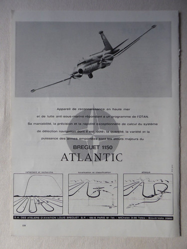 1964 pub avion breguet - avion, 1150