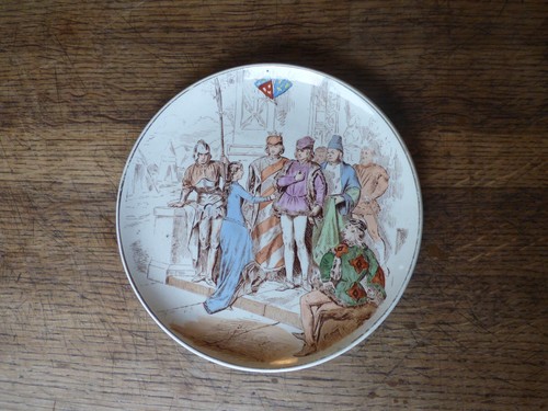 Assiette jeanne arc - assiette, d'arc