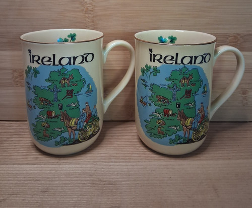 Mugs vintage carte - vintage,