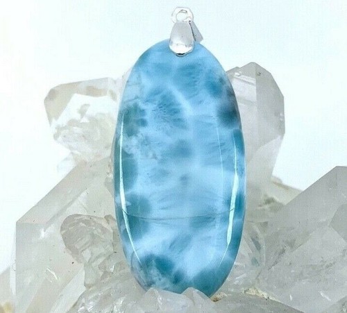 Pendentif larimar pierre - de,