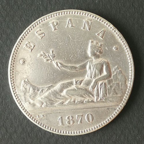 Espagne 1870 pesetas - 1870,, 5