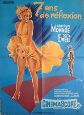 THE 7 SEVEN YEAR ITCH - MARILYN MONROE / LEGS / DRESS - FRENCH MOVIE POSTER