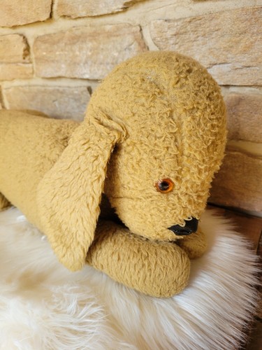 Chien peluche vintage - en,