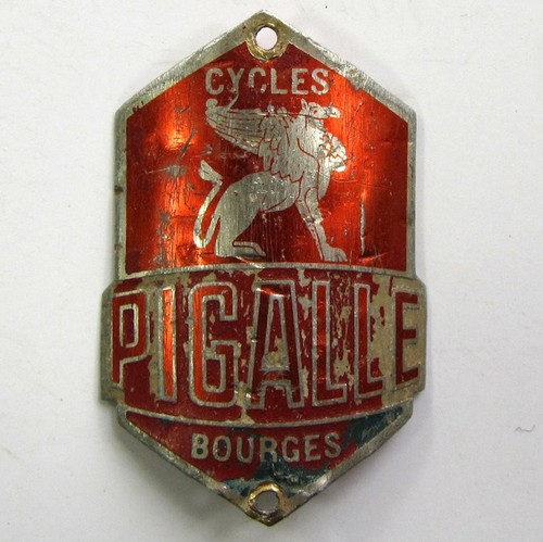 Plaque cadre vélo ancien - de,