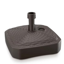 Pied De Parasol En Rattan Marron 39x39cm Remplissable