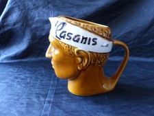 PICHET PUBLICITAIRE EN FAIENCE CASANIS ANISETTE COULEUR BRUN