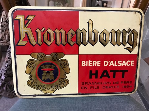 Plaque publicitaire ancienne