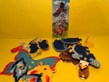 LB -  2 KINDER 2002  +  1 BPZ : PUZZLE Carton Aigle K02 17 / Papillon  k02 18