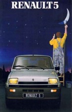 Catalogue brochure  Renault 5 (avec 5 Alpine Turbo) 1981/82 Belgique en français