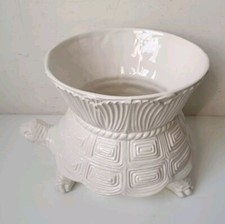 vase cache pot tortue faience