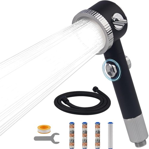 Pommeau douche noir avec - de,