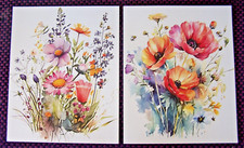 LOT de 2 Gravures Impressions Thème FLORAL NATURE