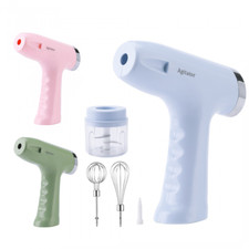 Mini mélangeur rechargeable avec batteur à œufs et broyeur à 5 vitesses