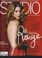 STUDIO MAGAZINE N°245 SPECIAL ROUGE / ALICE TAGLIONI / J BINOCHE / M JAGGER