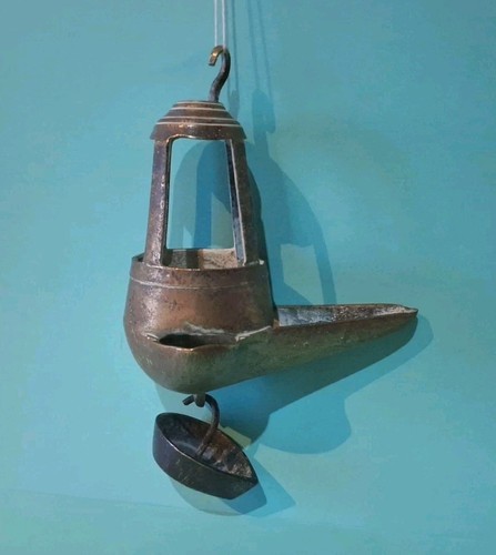 Ancienne lampe huile en - lampe,