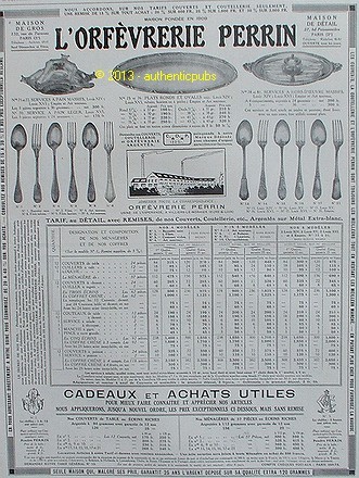 Publicite orfevrerie perrin - publicite,