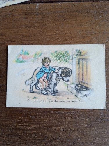Carte postale germaine bouret - carte,