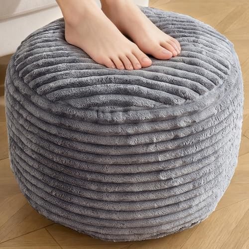 Round ottoman corduroy - round, ottoman,corduroy