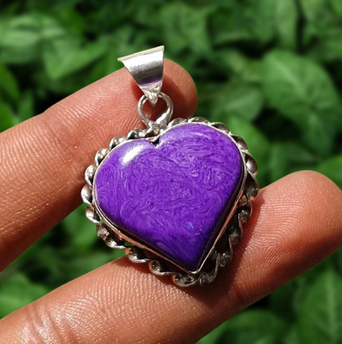 Vente pendentif coeur - , pierre