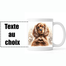 MUG PERSONNALISABLE CHIEN COCKER ANGLAIS AU CHOIX