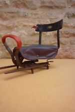 ANCIENNE SELLE "IDÉALE LUMINESCENT" (VÉLO,MOTO) + FIXATIONS