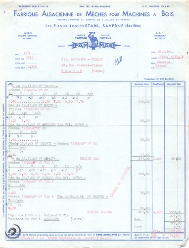 1964 fabrique alsacienne - 1964,