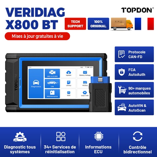 Topdon x800bt obd ii - topdon, vd