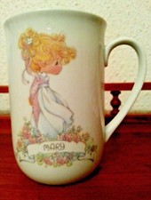 PRECIOUS MOMENTS~MARY~ PORCELAIN CUP ENESCO PERSONALIZED MUG
