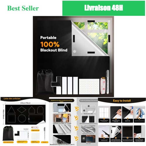 Store occultant sans perçage - sans,