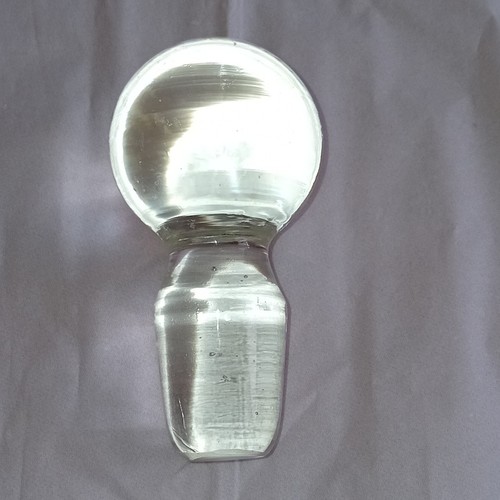 Bouchon verre transparent - verre,