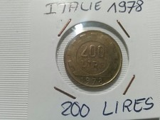 Pieces de monnaie De 200 Lires