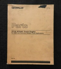 Caterpillar 3116 Chevrolet & GMC Camion Moteur Pièces Catalogue Manuel 7SF1 & Up