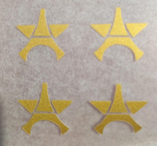 Étoile PSG champions d'Europe 2025 flocage -lot de 4étoiles  (Repro)