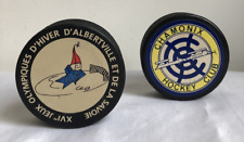 Puck Ice Hockey Olympic Games France 92 /  Puck Ice Chamonix Club Mont Blanc