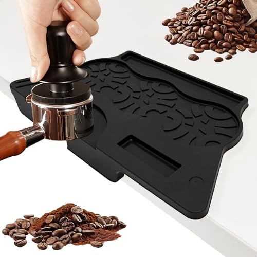 Café tamper station - tamper, tapis