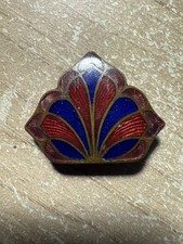 Boucle De Ceinture En Émail Art Deco Des Années 1920