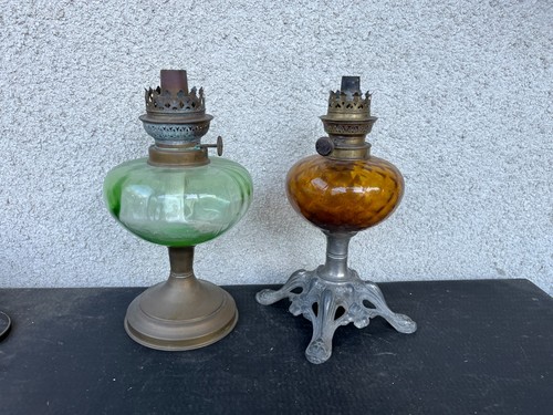 Paire lampes pétrole - de,
