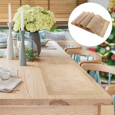  4pcs Christmas Snowflake Table Mat Vaisselle Dessous de verre Beau napperon de