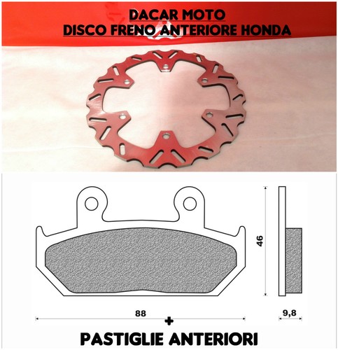 Disque frein avant honda - frein,