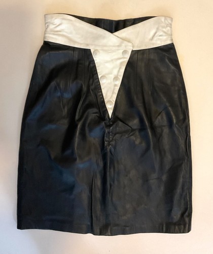 Jupe cuir blanc et - jupe,
