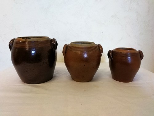 Ancien pot graisse saloir - graisse,
