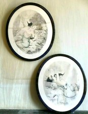 Paire de lithographie