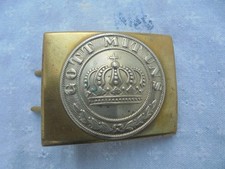 boucle de ceinturon de troupe allemande 1847 guerre de 1870  etat mint