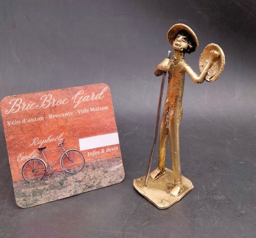 Statuette africaine guerrier - statuette,