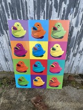 Tableau Knista canard Duck Pop Art 1999 IKEA vintage style Andy Wahrol